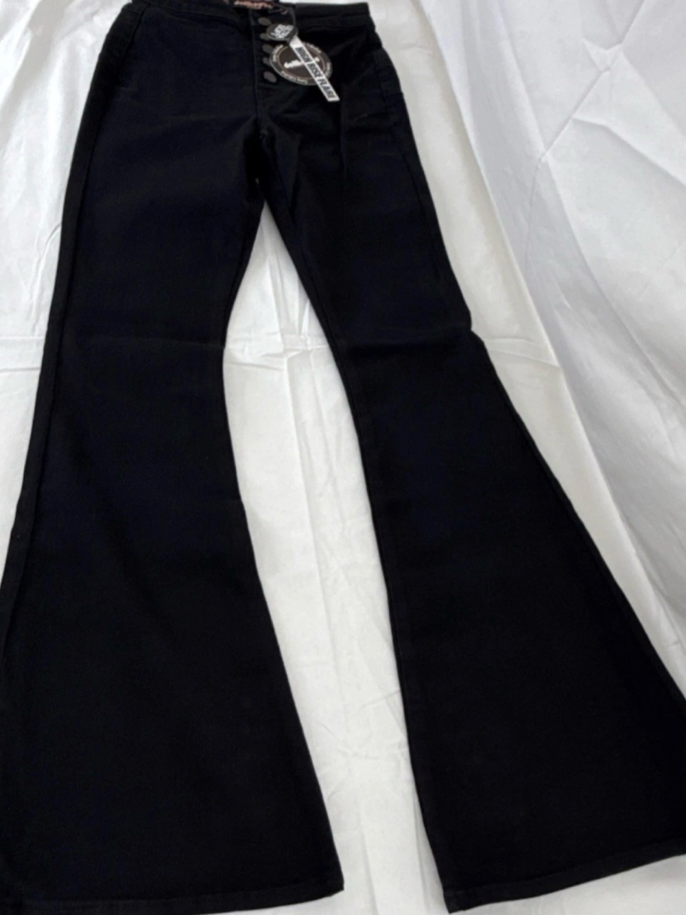 Dollhouse Black High-Rise Flare Jeans curvy collection